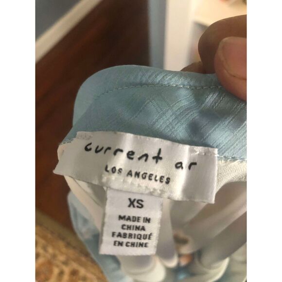 Current Air Anthropologie Cloud Pastel Sky Midi Skirt, size XS - Picture 6 of 6